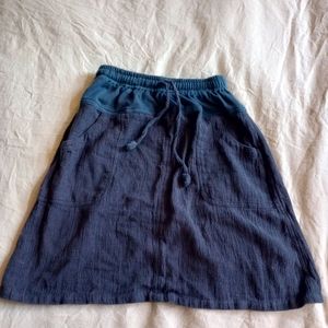 Fair trade hand woven cotton skirt
